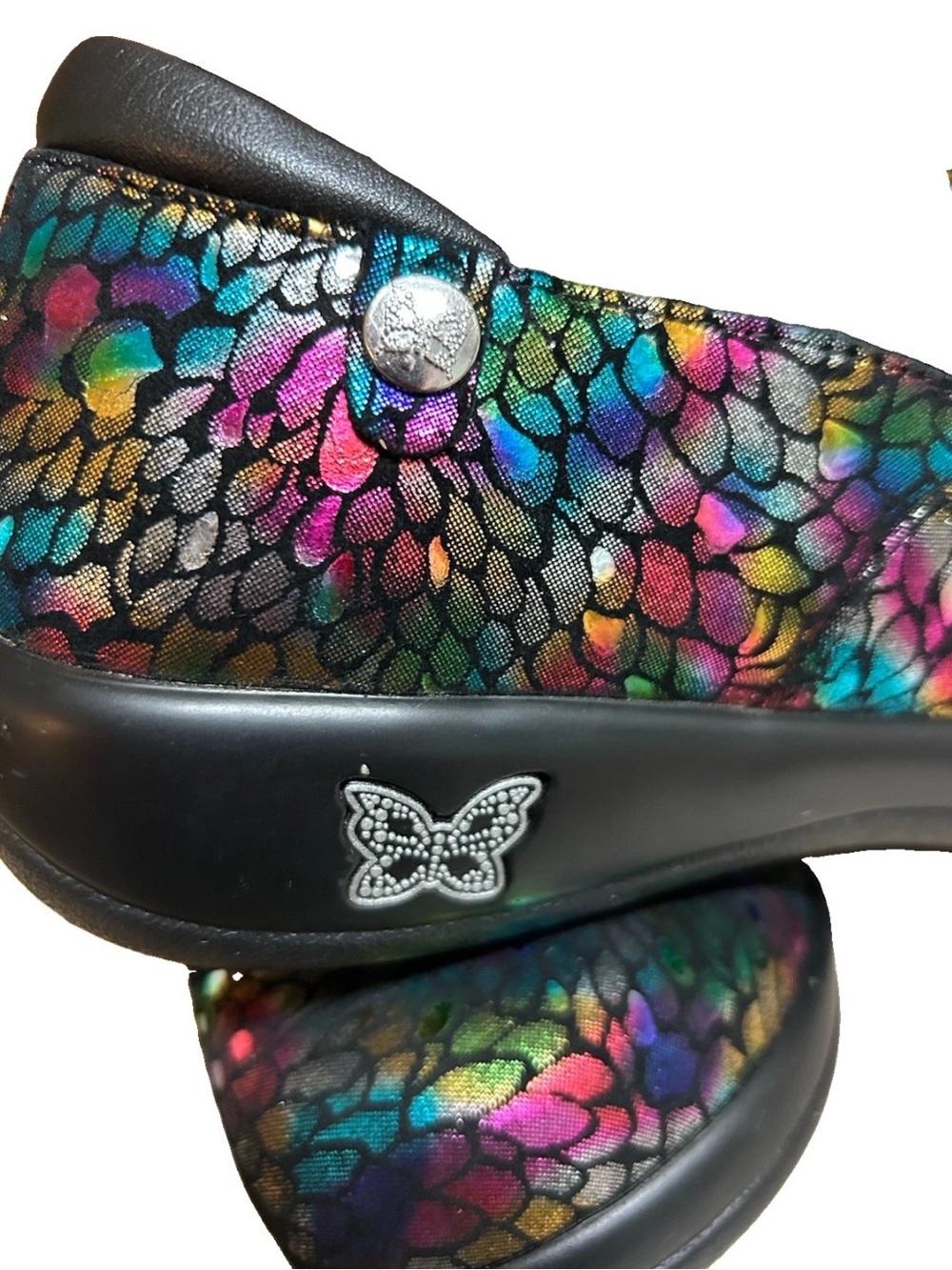 Alegria Shoes Womens Size 9 EU 40 Keli Minnow Rainbow Professional Leather - Picture 2 of 9